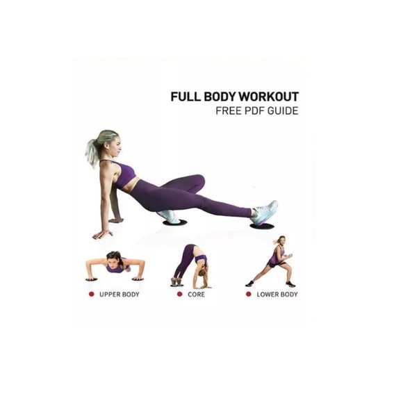 Gliding Discs (Watch Video) Fitness Discs For Home Exercises Gym use - Picture 6 of 11